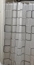 美居客 浴帘杆浴帘套装 免打孔可伸缩不锈钢晾衣杆黑白方块0.9-1.6m 实拍图