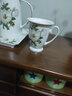 品来运 陶瓷杯子水杯套装冷凉水壶骨瓷耐热茶壶家用喝水具欧式客厅茶杯 茶花6个盖子（不含杯子） 实拍图
