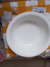 2个汤古大碗创意家用陶瓷汤碗可爱吃泡面碗大号个性微波炉专用碗 2个9英寸汤古(纯白) 实拍图