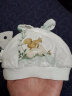 全棉时代婴儿帽子新生儿胎帽0-3个月男女宝宝防风护耳帽36-38cm 童话树屋 晒单实拍图