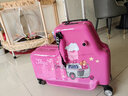 汪汪队立大功（PAW PATROL）儿童骑行行李箱可坐拉杆箱万向轮男孩女宝宝卡通木马汽车旅行箱 天天骑行款粉色 24英寸 实拍图