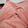 沐凡可穿浴巾女士成人浴袍套装浴裙抹胸浴巾可爱家用吸水裹巾四件套 橘粉/珊瑚绒四件套 实拍图