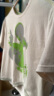 日着RIZHUO【商场同款】碳酸薄荷T恤2024夏季新女不规则短袖夏衣 小狗米 S 晒单实拍图