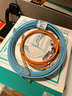 PANDUIT 泛达超六类细网线CAT6A类跳线家用电脑宽带POE监控万兆高速成品线 赤茶橘 3米 实拍图