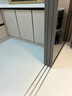 新款极窄推拉门厨房三联动无地轨单吊玻璃隐形移门隔断阳台门钛镁合金 3.0厚-14*35系列-两轨推拉门/平方 实拍图