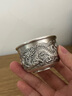 莉翠行银茶杯999纯银主人杯银酒杯家用隔热礼品杯单杯长辈礼物 龙凤呈祥 约34克 35毫升 双层版（需定制）+证书礼盒 实拍图