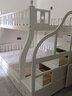 法莎亚  上下床实木儿童床上下铺成人高低床子母双层床男孩女孩多功能 【梯柜款】纯白色+长2.42米 下铺宽180cm上铺宽160cm 实拍图