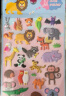 初格贴纸儿童贴画玩具男女孩动漫卡通3d立体泡泡贴小动物II 实拍图