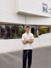 Foss Phil裤子男士春夏季宽松垂感休闲长裤印花运动阔腿直筒裤FPK19黑色3XL 实拍图