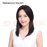 瑞贝卡（Rebecca）假发女100%真人发丝遮白发假发片增加发量空气刘海隐形头顶补发片 空气刘海 自然黑 25cm 机制工艺 实拍图