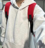 棉致美式连帽卫衣男春秋冬季新款宽松加绒加厚外套男潮流纽扣休闲上衣 E08浅灰色【加绒高品质】32 XL 120-140斤 实拍图