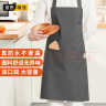 LYNN 防水防油围裙厨房男女通用家务清洁罩衣咖啡奶茶厨师工作服 实拍图
