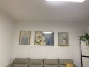 墨派（Mopai）奶油风客厅装饰画2024新款高级感现代简约沙发背景墙挂画三联壁画 花开富贵 中套(左右50x70+中100x70)晶瓷 晒单实拍图