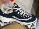 斯凯奇（Skechers）女鞋熊猫老爹鞋休闲厚底增高百搭运动鞋8730076 8730076-海军蓝色/多彩色/NVMT 36 实拍图