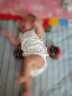 盛哲卡 婴儿衣服新生儿半背衣护肚背心0-3个月宝宝无袖上衣挖背防溢内衣 粉色（1包2件） 59码(半背设计） 实拍图
