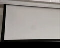 竹者投影幕布电动家用 4K高清遥控升降 客厅卧室家庭影院壁挂投影仪幕布 100英寸16:9【左侧电源】 白塑 实拍图