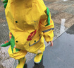 lemonkid儿童雨鞋男女童防滑水鞋小孩学生高筒雨靴 乐奇喷火龙 22码 实拍图