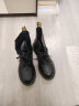 马丁（DR.MARTENS）春夏1460 Pascal 新中式荔枝纹软皮黑色女款8孔马丁靴 黑色 36 实拍图