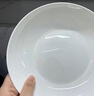 品来运骨瓷盘子菜盘家用纯白餐具碟子陶瓷餐盘套装骨碟饺子盘深盘圆型 8.5英寸稍大菜盘【1个】 21.8cm 实拍图