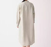 无印良品 MUJI 女式 法国亚麻水洗 立领连衣裙 BCL05C0S 原色 M 实拍图