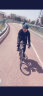 沃萨维（WOSAWE）春夏季公路车薄款长袖自行车骑行服高弹透气速干山地车短袖上衣男 黑色长袖+骑行长裤 L(适合70-80kg） 实拍图