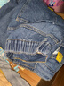 浪莎高腰牛仔裤女宽松女装春季阔腿显瘦遮肉萝卜哈伦老爹裤 实拍图