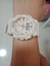 卡西欧（CASIO）送女友礼物女生学生运动电子表BABY-G智能防水防震潮流新年礼物 BA-110XGA-7A1奶油白 实拍图