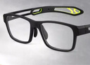 贝尔莎（bertha）篮球近视眼镜运动打足球户外骑行运动型眼镜框护目可配近视眼睛男 黑白色1.56防紫外线防蓝光镜片 实拍图