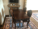 艾米河 欧式实木餐桌椅组合美式橡木雕花长餐桌大桌子吃饭桌子1.4/1.6米 1.6米餐桌+4把皮拉扣餐椅 实拍图