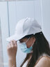 杨饰公子帽子男女韩版潮网红鸭舌帽学生休闲户外新款运动棒球帽时尚情侣嘻哈防晒帽子遮阳帽女 白色 均码(35-59cm) 实拍图