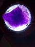 天然水晶宝石石头奇石矿石标本原石摆件地质教学科普摆件 紫水晶裸石一块(2-3cm) 实拍图