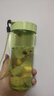 特百惠（Tupperware）莹彩430ml男女学生简约便携宽口户外运动夏季塑料水杯子 香梨绿430ml1个 实拍图