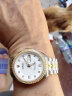 朗积（RONGISS） 黄金色手表商务情侣金表男士防水自动机械表瑞士女士纯金色腕表 单钻间白机械表-男款 晒单实拍图