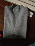 恒源祥100羊毛衫女秋冬加厚打底衫毛衣百搭羊毛修身内搭半高领针织衫 中灰色   S 100-斤以下 实拍图