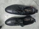 稻草人男鞋皮鞋男士商务休闲鞋秋冬季真皮内增高透气防滑耐磨软面鞋子 917黑色 44 实拍图