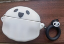京苑适用华为FreeBuds Pro4保护套freeclip2耳夹6/6i蓝牙7i耳机壳5至臻版Pro3/se3/SE2/5i/pro2盒 【白底幽灵】+指环扣 FreeBuds 5i/6i（通用） 实拍图