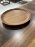 锦木源 乌檀木实木干果盘家用客厅瓜子零食糖果盘木碟子木质甜品点心盘 圆形大号长宽25.5cm*2cm 实拍图