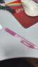 三菱（uni）M5-100活动铅笔 0.5mm学生自动铅笔橡胶手握透明彩色杆带橡皮可擦笔 粉红 1支装 实拍图
