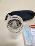 希诺玻璃杯单层加厚带滤网男士水杯便携车载泡茶杯耐高温大容量喝水杯 升级莲花滤网-9069-470ml 实拍图