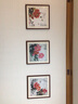 紫腾随轩新中式牡丹花开富贵装饰画客厅餐厅背景墙画卧室床头挂画壁画 图5 60*60cm红木色实木框 实拍图