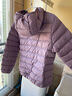 鸭鸭佟丽娅同款轻薄羽绒服女冬短款新款薄款高端时尚女款秋冬外套KXM 浅紫色【连帽款】 XL 实拍图