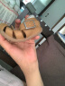 卡特兔儿童凉鞋夏季女宝宝公主鞋男婴童包头软底学步鞋 xz36棕色11.5cm 实拍图