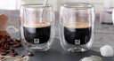 双立人（ZWILLING）水杯杯子茶杯玻璃杯咖啡杯拿铁杯双层隔热奶茶牛奶杯泡茶杯甜品碗 双层茶杯240ml2只 实拍图