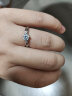 央创华钻【中国黄金】银D级莫桑钻情侣戒指男女一对活口新婚求订结婚对戒 晒单实拍图
