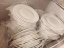 MLCRIYG牛排餐盘子陶瓷白陶瓷圆形西餐盘子家用菜盘碟子西餐餐具 8英寸(平盘)（2件装） 实拍图