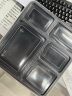 特美居一次性饭盒五格吸塑餐盒加厚带盖打包盒分格150套装1500ml可微波 晒单实拍图