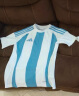 阿迪达斯（adidas）童装梅西款儿童足球运动短袖男童吸湿快干比赛球衣T恤IW2137蓝白 晒单实拍图