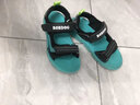 巴布豆童鞋男童凉鞋夏季新款中大童孩子防滑耐磨轻便软底男孩儿童沙滩鞋 BBD-XT0173黑绿 33码 鞋内长21cm 实拍图