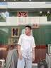 花花公子（PLAYBOY）【两件装】短袖t恤男春夏季新款休闲男装宽松透气打底衫上衣服 3779卡其+3778深灰 XL （建议130-145斤） 实拍图