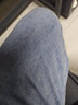 椋釉牛仔裤男秋季冬款宽松直筒长裤新款九分百搭男士裤子男休闲裤男 黑色+中蓝 XL （130-140斤可穿） 实拍图